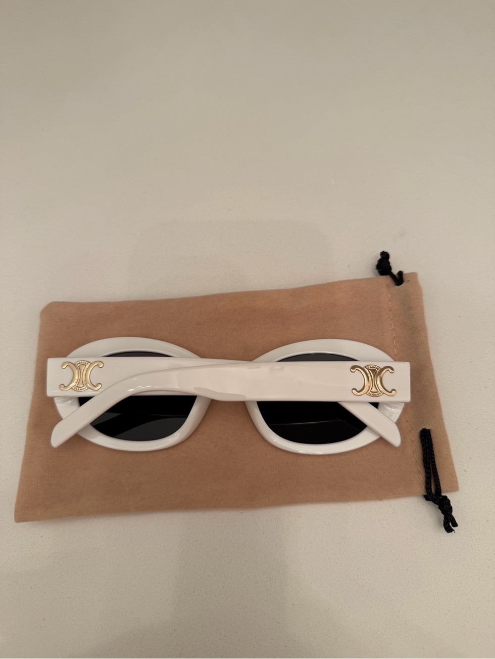 TikTok white sunglasses